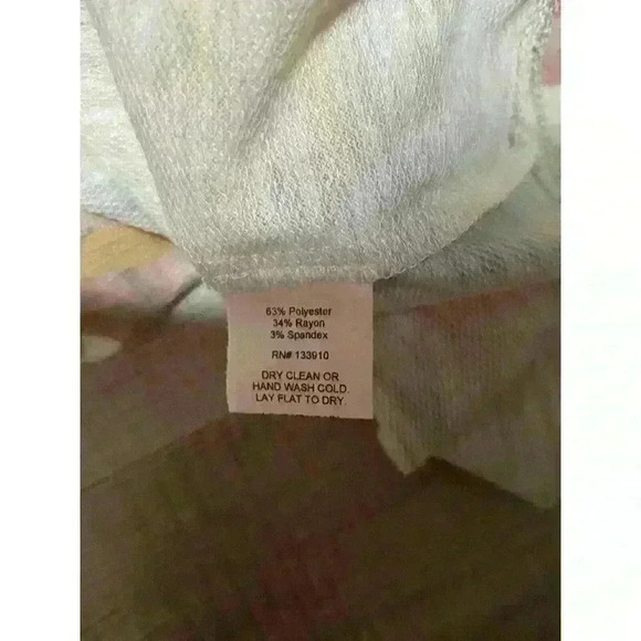 Show Me Your Mumu Palmer Sweatshirt Tropical Palm Monstera Knit Small. sku068 - Picture 8 of 9